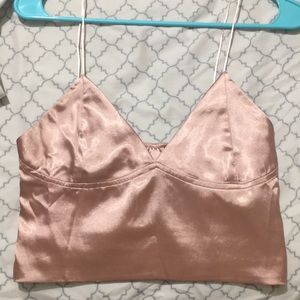 Crop top silk